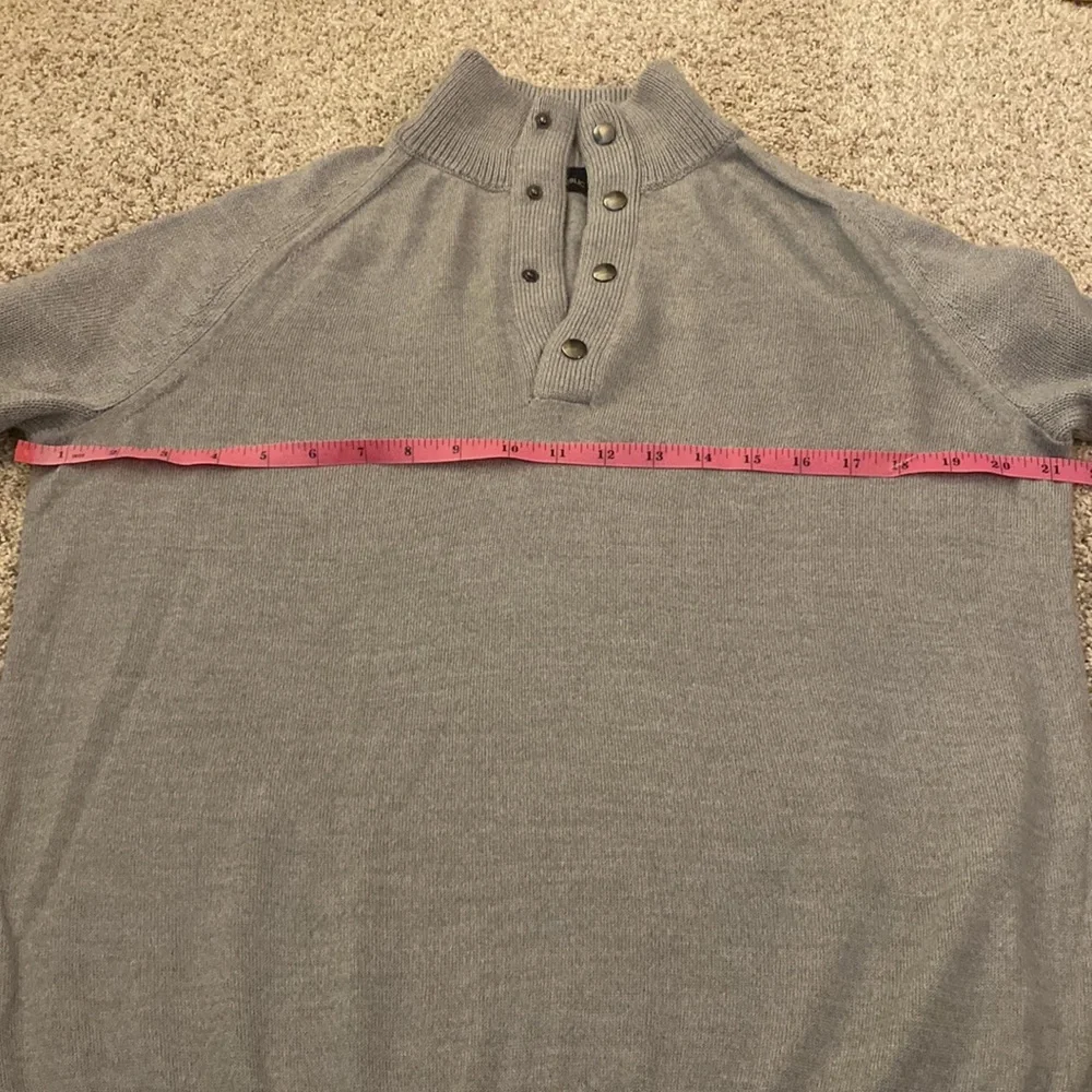 Banana Republic Merino Extra Fine Wool 1/4 Button Sweater